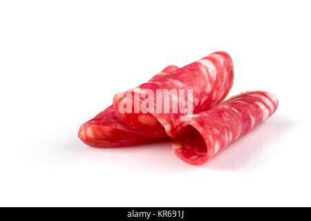 Italienische Salami Wurst Stockfoto