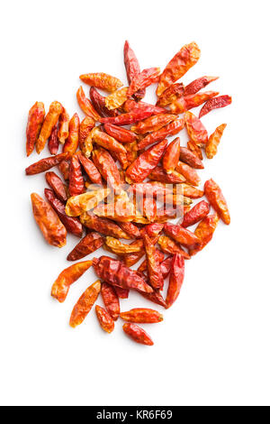 Getrocknet mini chili peppers. Stockfoto