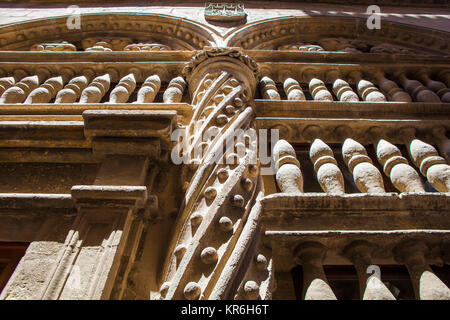 Barock Stein Dekoration im Freien in der Kathedrale von Granada, Spanien Stockfoto