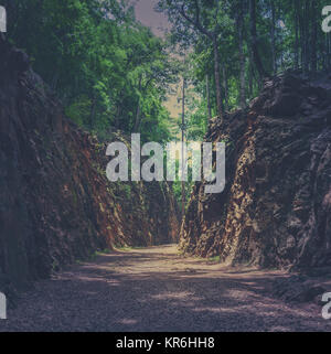 Hellfire Pass in Kanchanaburi, Thailand Stockfoto