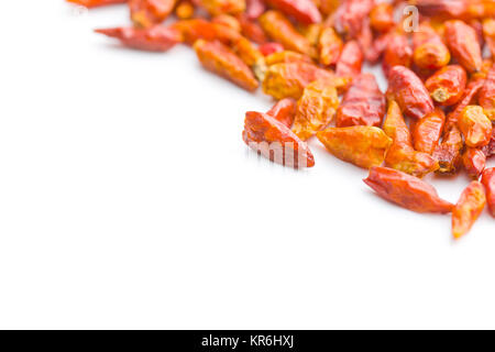 Getrocknet mini chili peppers. Stockfoto