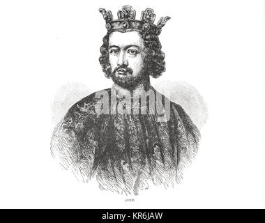 König Johann von England (1166-1216) Stockfoto