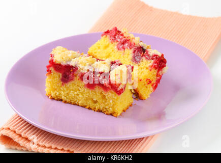 Himbeere crumb Cake Stockfoto