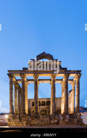 Römische Tempel der Diana, Merida, Extremadura, Spanien Stockfoto