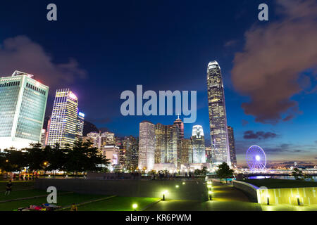 Hong Kong-Nacht Stockfoto