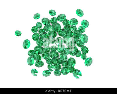 Diamond jewel auf weißem Hintergrund. 3D-Rendering Stockfoto