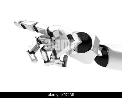 Konzept einer mechanischen Arm. 3D-Rendering Stockfoto