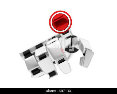 Konzept einer mechanischen Arm. 3D-Rendering Stockfoto