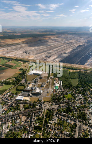 Tagebau Hambach, RWE-Power AG, Braunkohle, Tagebau, ehemals Rheinbraun, größten Tagebau in Deutschland, Elsdorf, Niederrhein, nördlich Rhine-Wes Stockfoto