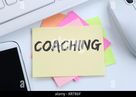 Coaching Consulting Training Personal Training workshop Bildung Karriere Schreibtisch Stockfoto