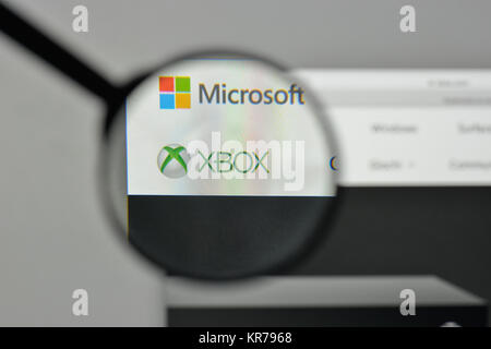 Mailand, Italien - 1. November 2017: Xbox Logo auf der Homepage. Stockfoto