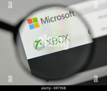 Mailand, Italien - 1. November 2017: Xbox Logo auf der Homepage. Stockfoto