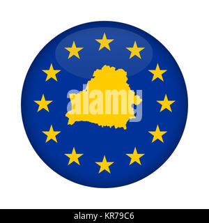 Belarus Karte Fahne der Europäischen Union" Stockfoto