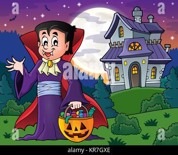 Halloween Vampir theme Bild 9 Stockfoto