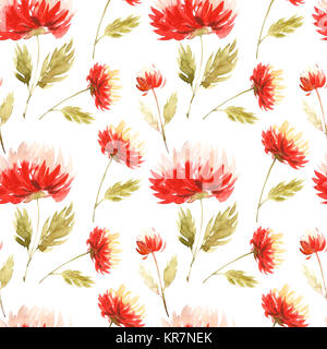 Cute floralen Muster in der aster Blume. Motive verstreut zufällig. Nahtlose Textur. Elegante Vorlage für Mode wird gedruckt. Drucken mit rosa Blüten. W Stockfoto