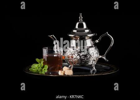 Die traditionellen marokkanischen Tee Stockfoto