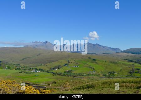 Die Black Cuillin Mountain Range Stockfoto