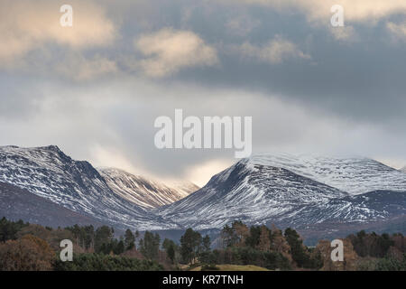 Lairig Ghru Pass im Cairngorms Nationalpark in Schottland. Stockfoto