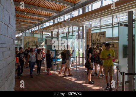 Allgemeine Ansicht innerhalb der Liberty Bell, Independence Hall, Philadelphia, Pennsylvania, USA. Stockfoto