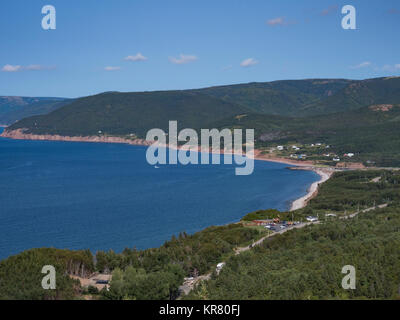 Angenehme Bay, Cape Breton Island, Nova Scotia, Kanada. Stockfoto