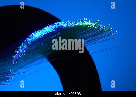optische Faser Stockfoto