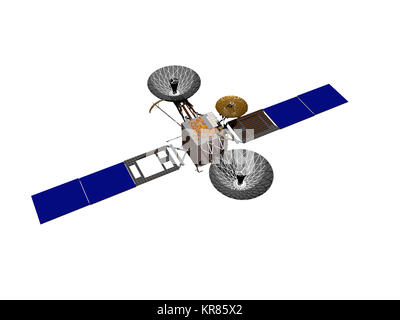 Optionale Satelliten mit Solarzellen Stockfoto