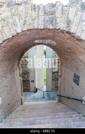 Treppenhaus, UNESCO-Weltkulturerbe, Römischer Circus in Tarragona, Katalonien, Spanien Stockfoto