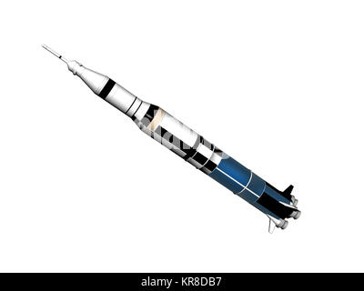 Saturn V Rakete befreit Stockfoto