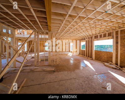 Innenraum framing Bau in einem Haus Stockfoto