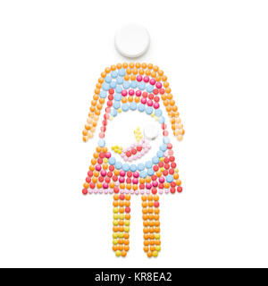 Baby in mir. Stockfoto