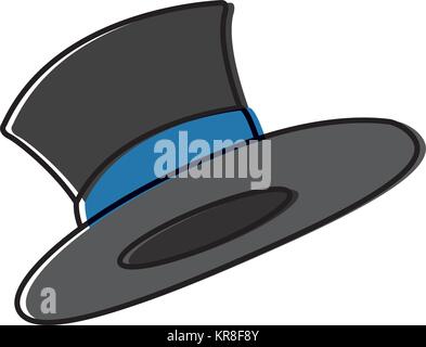 Vintage männliche Hut Symbol Vektor Illustration Grafik-design Stock Vektor