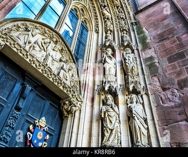 Kathedrale des hl. Petrus und des Wormser Doms (1130-1181) in Worms, Deutschland Stockfoto