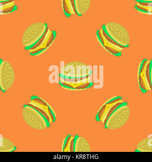 Hamburger nahtlose Muster Stockfoto