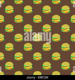 Hamburger nahtlose Muster Stockfoto