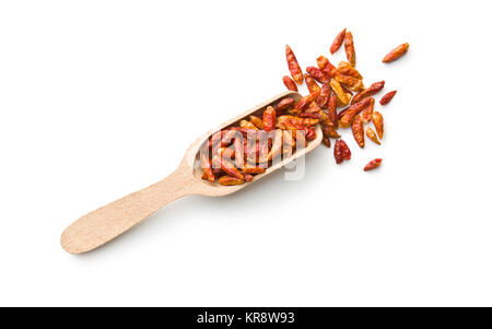 Getrocknet mini chili peppers. Stockfoto