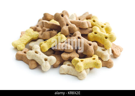 Hundefutter wie Knochen geformt. Stockfoto