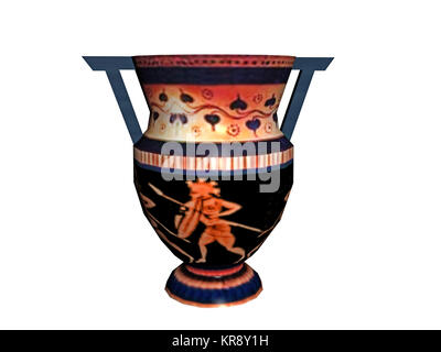 Griechische Vase ausgenommen Stockfoto