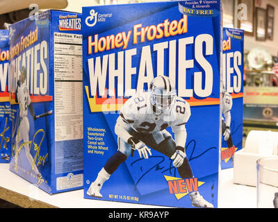 General Mills Honig Frosted Wheaties Cornflakes-packung in St. Joe Antiquitäten Mall in Rapid City, die Black Hills, South Dakota, USA Stockfoto