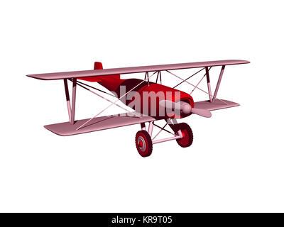 Spielzeugflugzeug ausgenommen Stockfoto