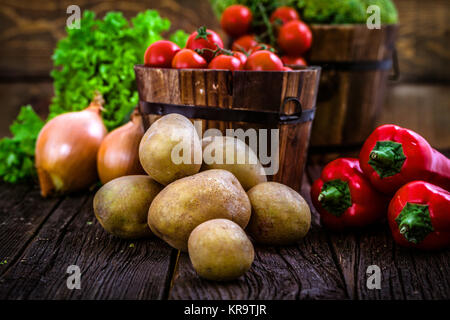 Frisches Bio-Gemüse Stockfoto