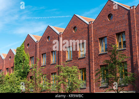 Freistehendes Backsteingebäude in Berlin Stockfoto