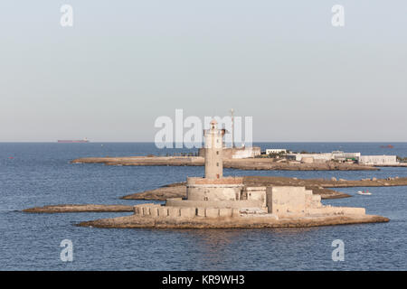 Blick auf den Leuchtturm in Brindisi Stockfoto
