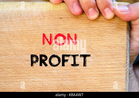 Non Profit text Konzept Stockfoto