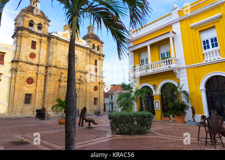 Plaza von San Pedro Claver Stockfoto