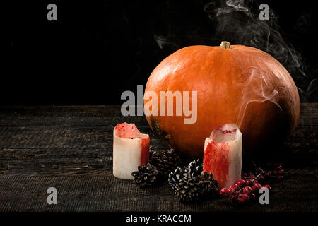 Happy Halloweenkürbis Stockfoto