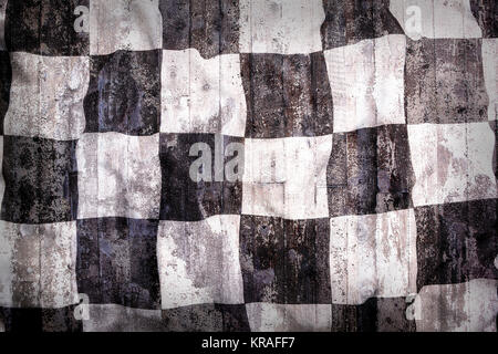 Ziel-Flag auf eine Mauer für Hintergrund Stockfoto