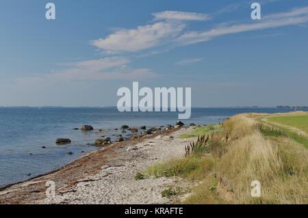 Fehmarn, am Strand von strukkamp Stockfoto