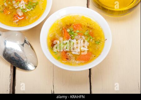 Syrische Gerstensuppe Brühe Aleppo Stil Stockfoto