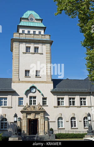 Jugendstilbad in Darmstadt (Hessen, Deutschland), Anbauteile außen Stockfoto