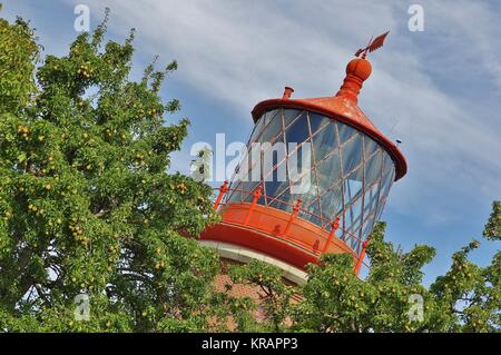 Fehmarn Leuchtturm staberhuk - ein bekanntes Wahrzeichen in einer anderen Art und Weise... Stockfoto